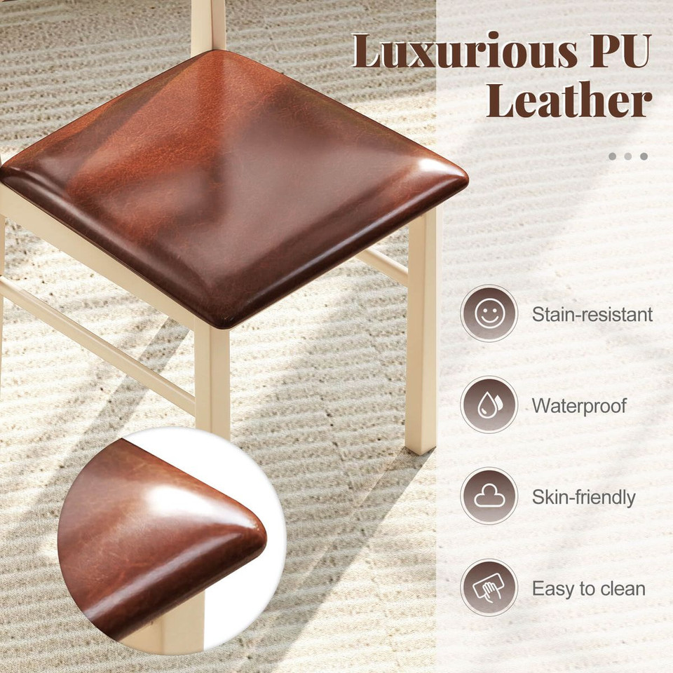 Wooden Dining Chair with Padded Seat (Set of 2 or 4) product image