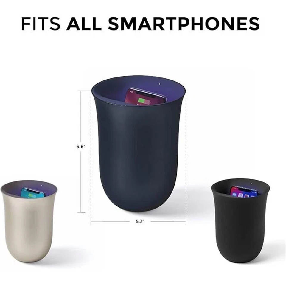 LEXON Oblio 10W Qi Certified Wireless Charger with Built-In UV-Sanitizer product image