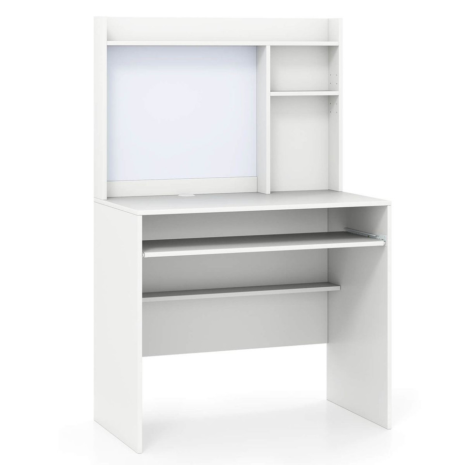 Computer Desk with Magnetic Whiteboard and Adjustable Shelf product image