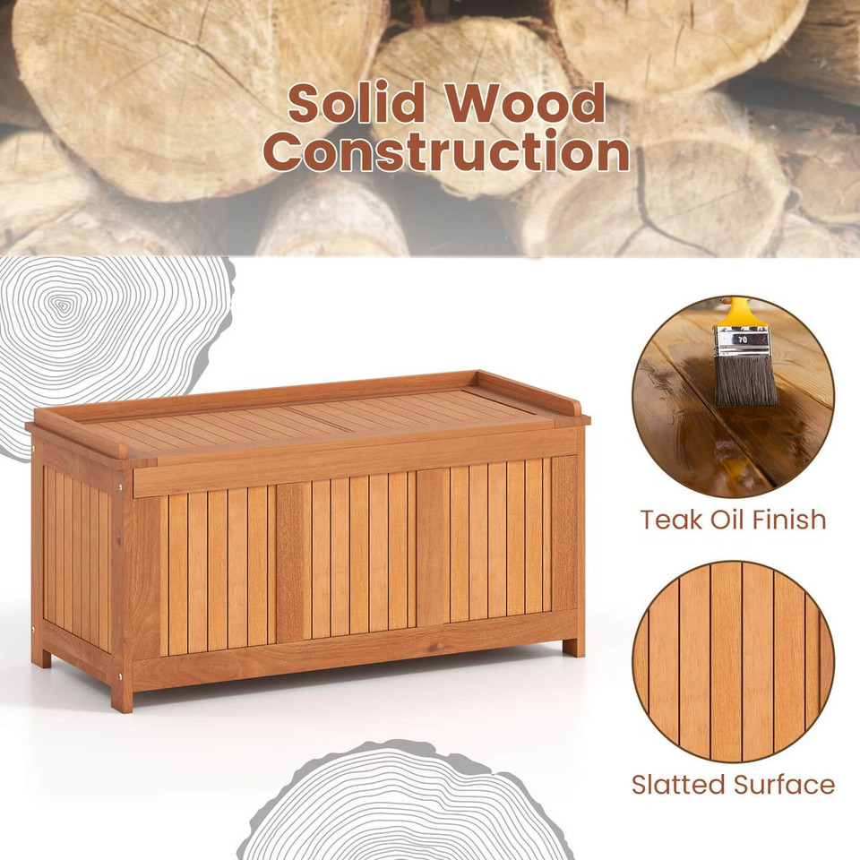58-Gallon Wood Deck Box with Flip Top Lid product image