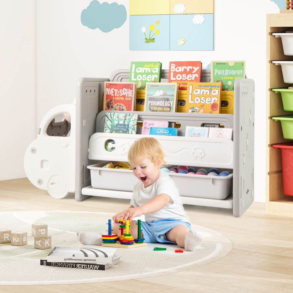 3-Tier Kids' Toy Storage and Bookshelf product image