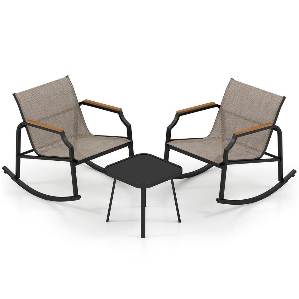 3-Piece Outdoor Rocking Bistro Set  product image