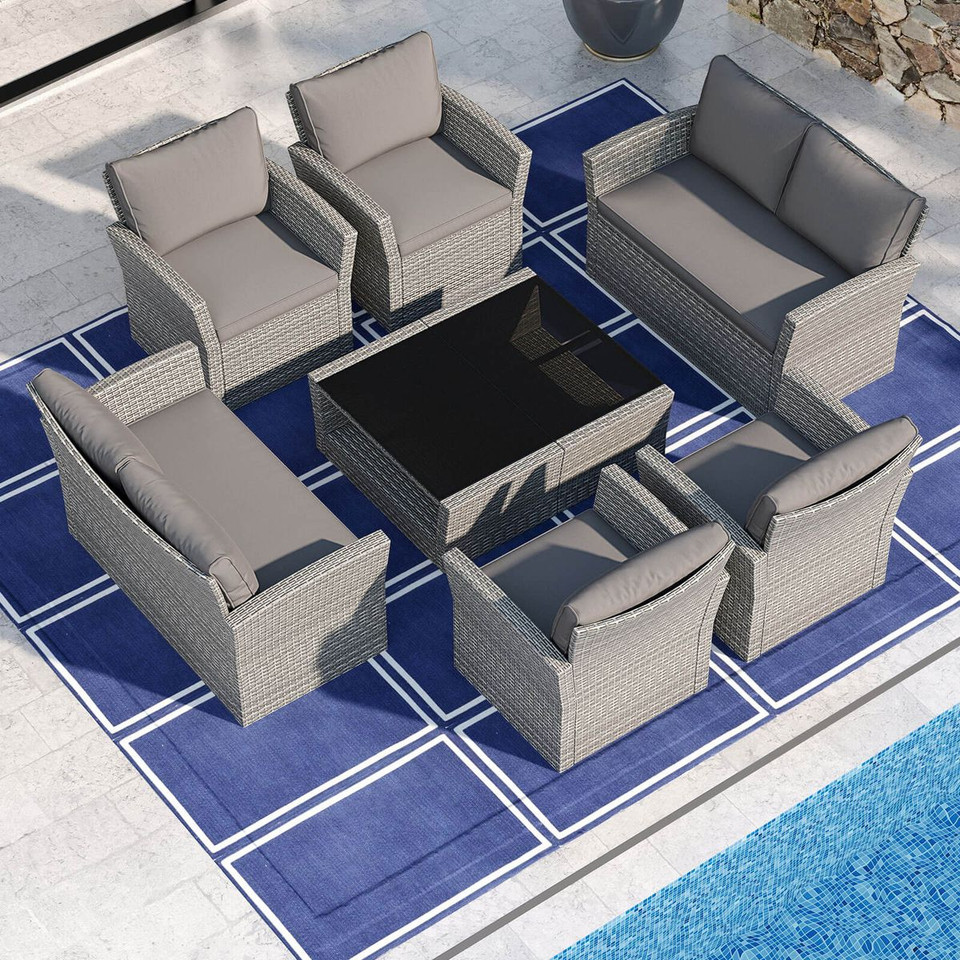 8-Piece Patio Furniture Set with 4 Chairs product image