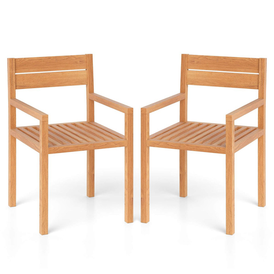Outdoor Teak Wood Dining Chairs product image