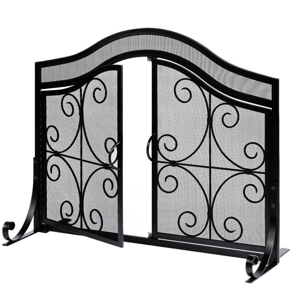 Amagabeli Fireplace Screen with Doors product image