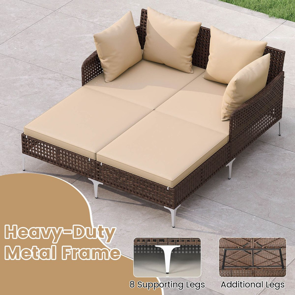 Outdoor Patio Daybed with Pillows product image