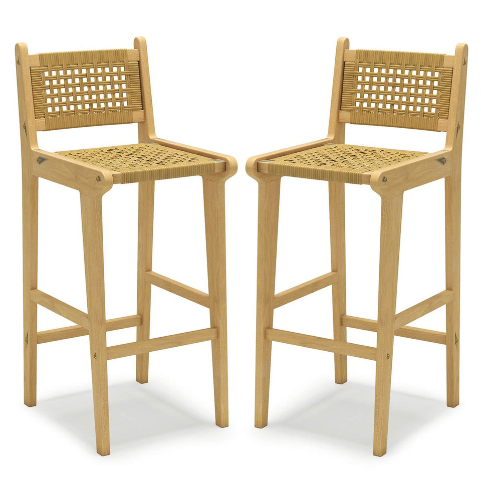 Outdoor Patio Bar Height Teak Wood Bar Stool product image
