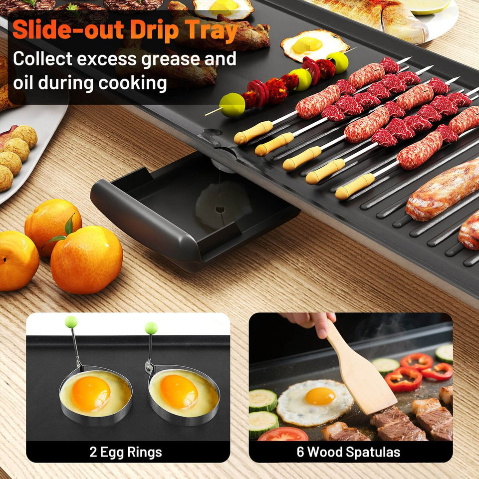 Electric Teppanyaki Grill with Adjustable Temperature product image