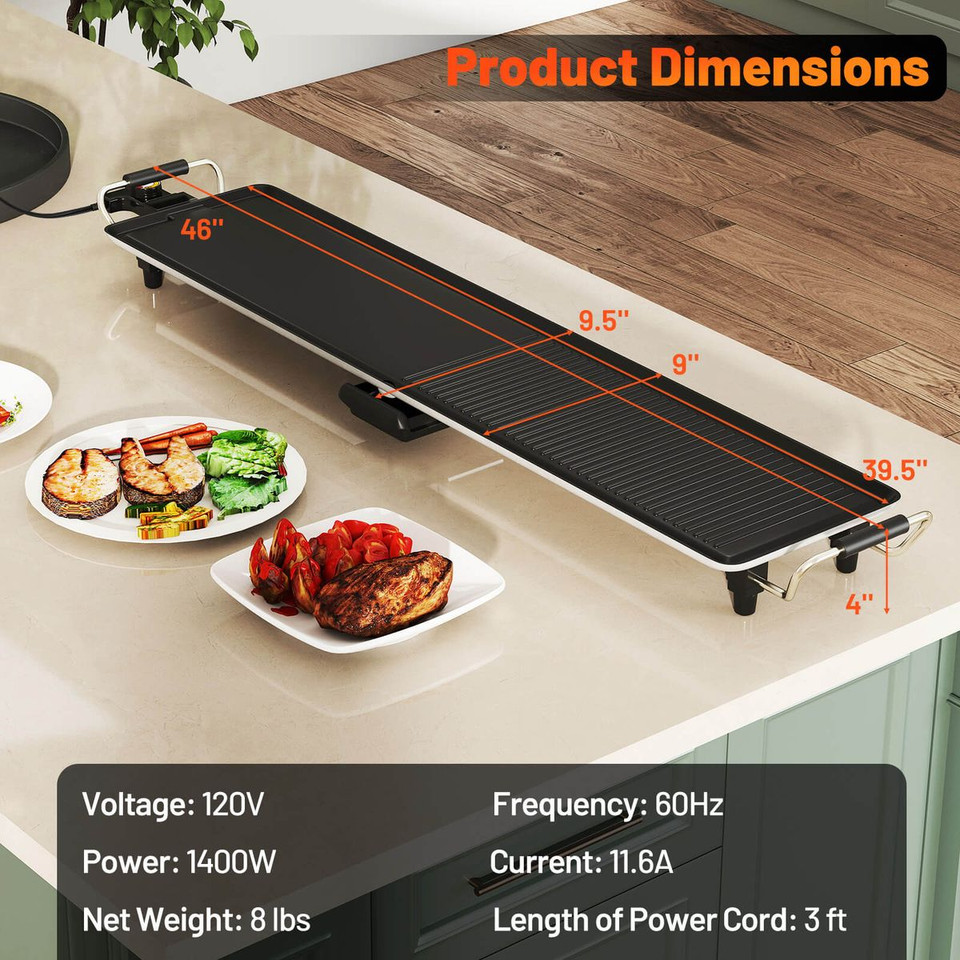 Electric Teppanyaki Grill with Adjustable Temperature product image