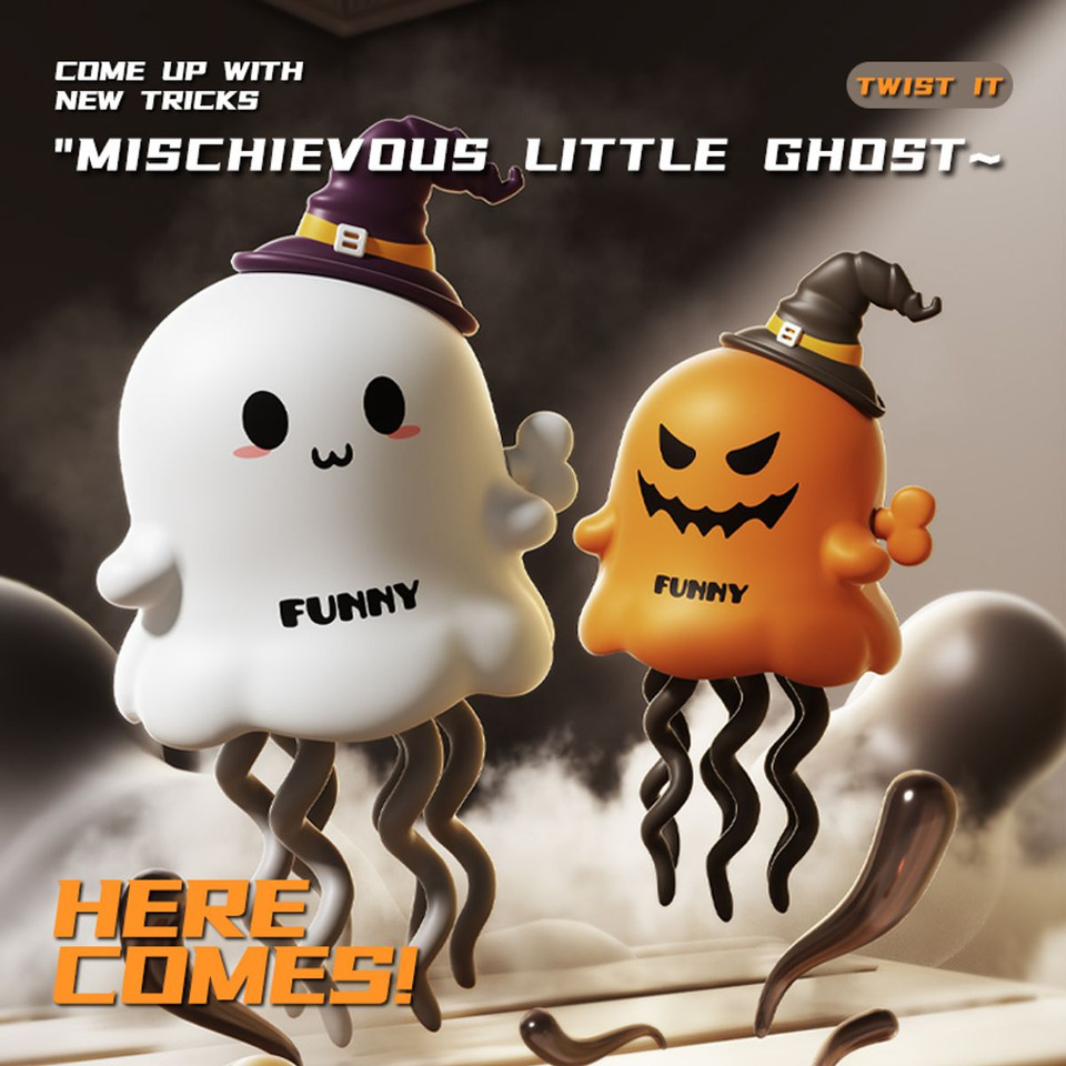 Dancing Halloween Toy Wind Up Moving Ghost Toy For Creative Clockwork Interactive Crawling Moving Sensory Game Fidget Toy product image
