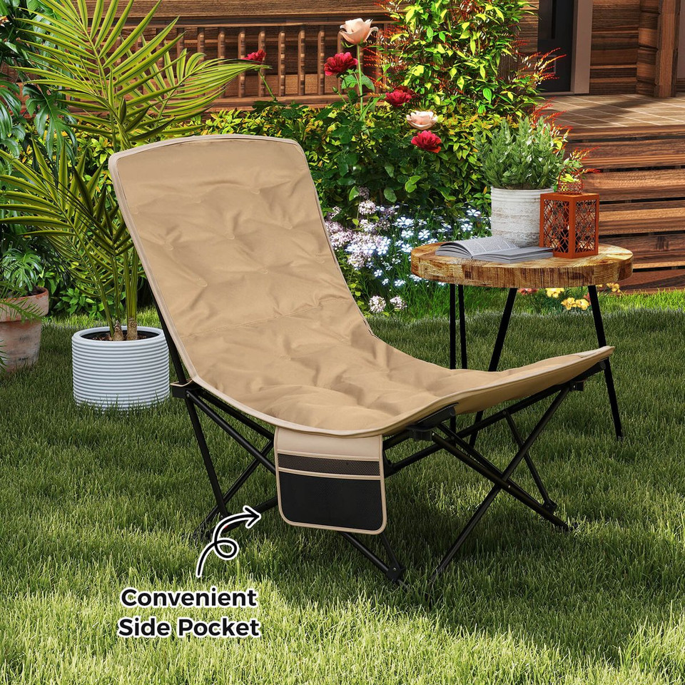 Portable Folding Camping Chair with Carrying Bag (1- or 2-Pack) product image
