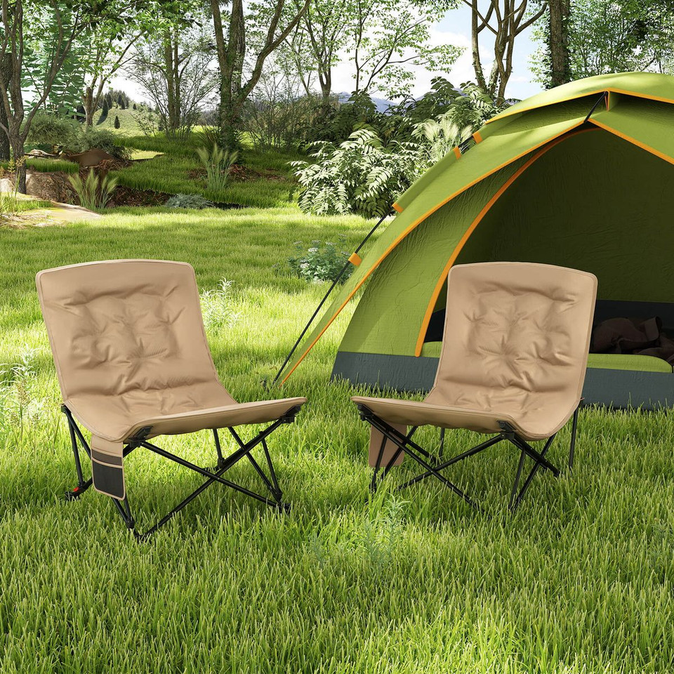 Portable Folding Camping Chair with Carrying Bag (1- or 2-Pack) product image