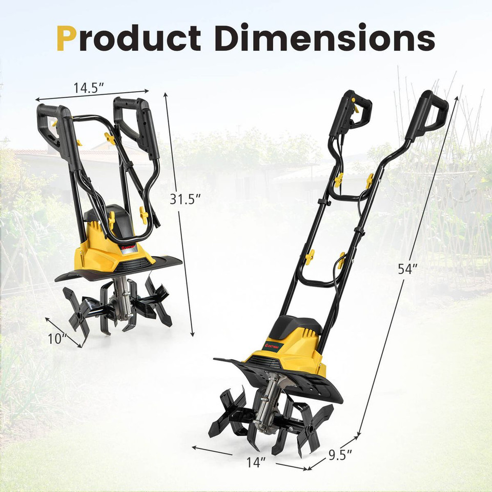 Ironmax Corded Electric Tiller Cultivator product image