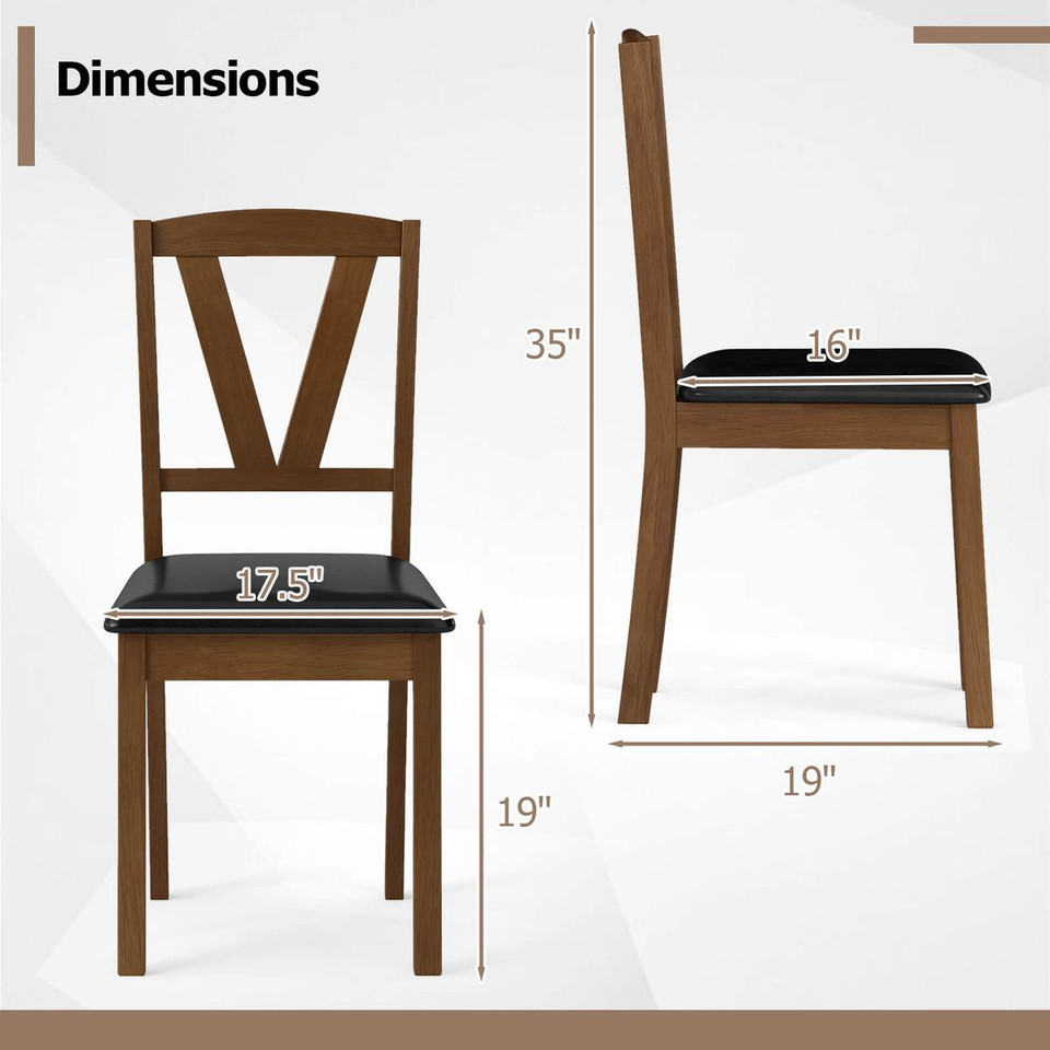 Dining Chairs with Hollowed Surface (Set of 2 or 4) product image