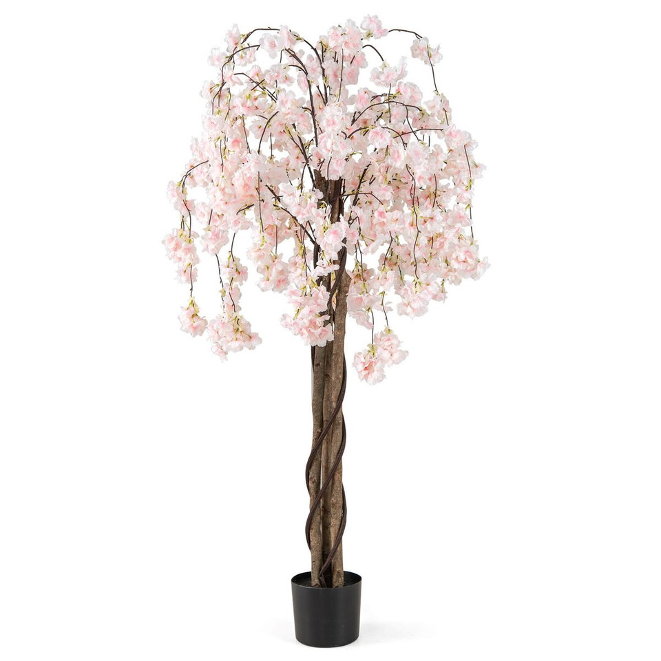 5.5-foot Tall Artificial Cherry Blossom Tree (1- or 2-Pack) product image
