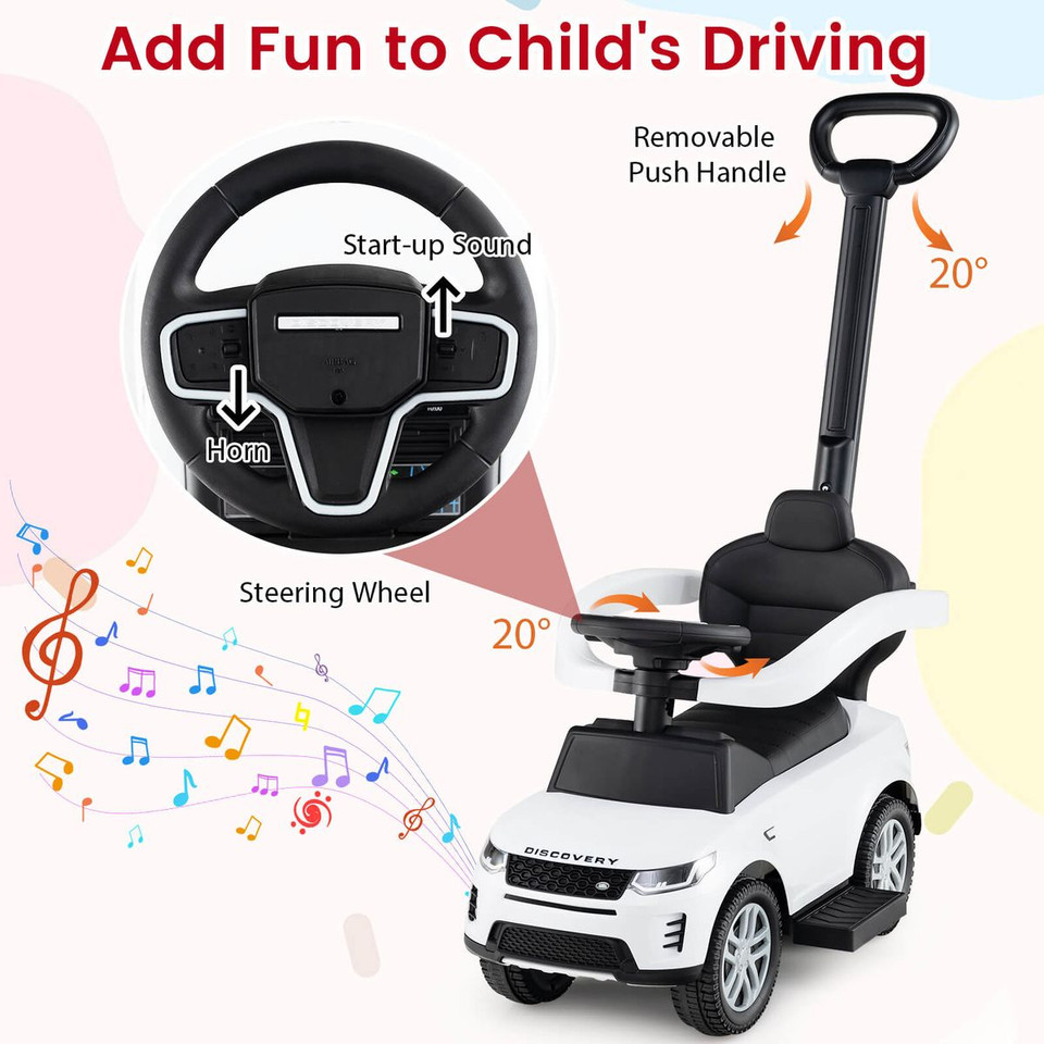 Kids' Ride-on Push Car with Horn & Under-Seat Storage product image