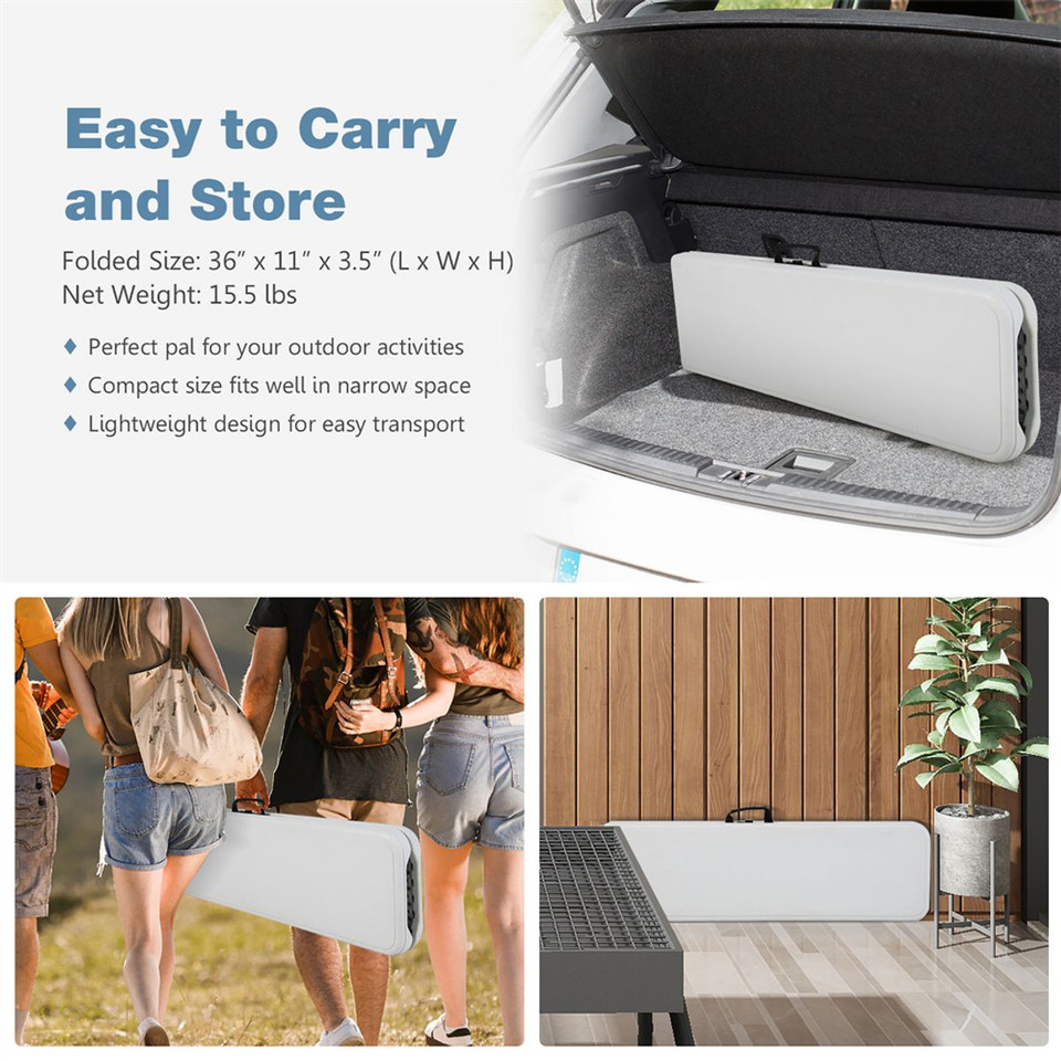 Portable 6-foot Folding Table product image