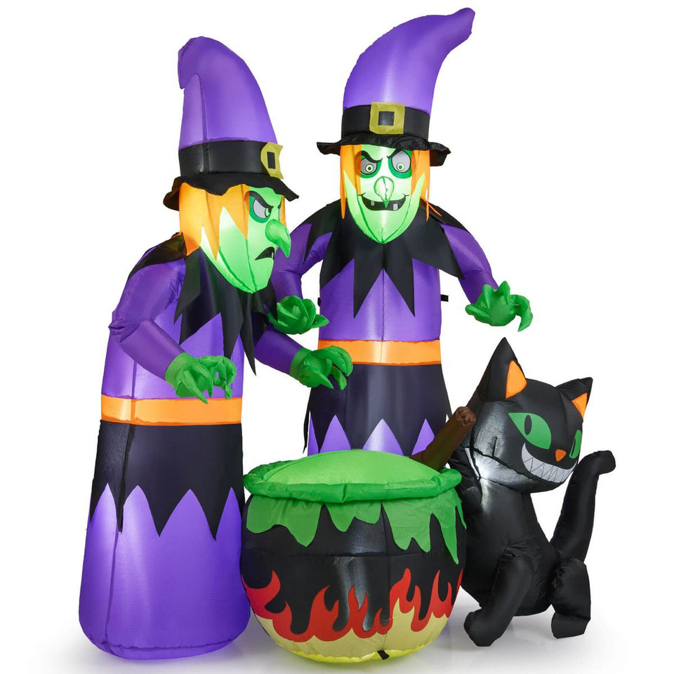 6-Foot Witches with Cauldron Inflatable product image