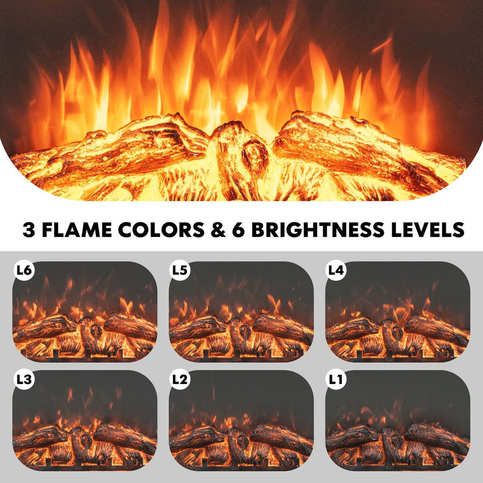 26" Recessed Electric Fireplace Heater with Remote Control product image