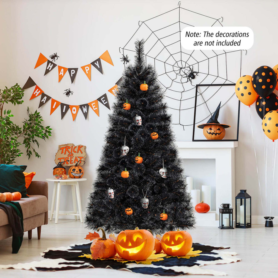 Black Artificial Tree with Frosted Branch Tips  product image