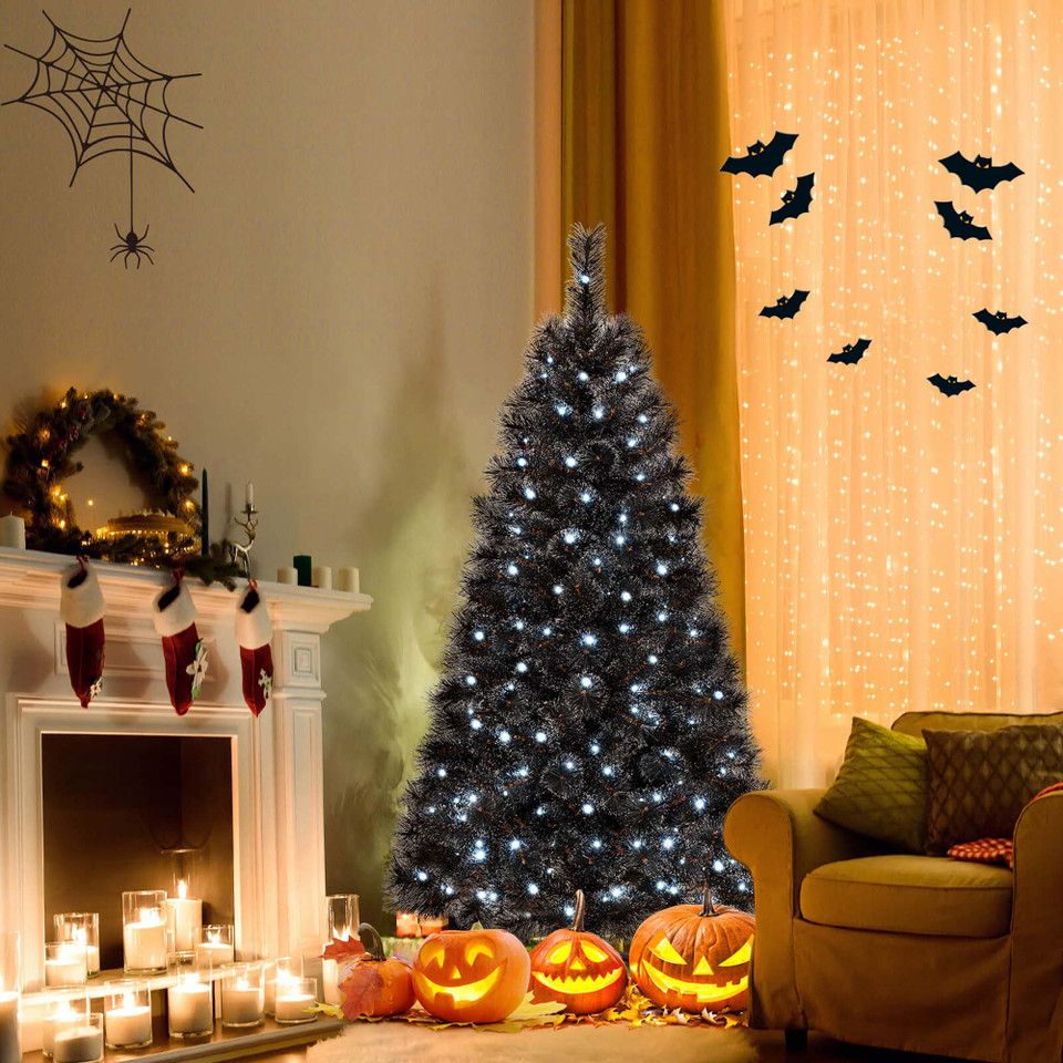 Black Artificial Tree with Frosted Branch Tips  product image