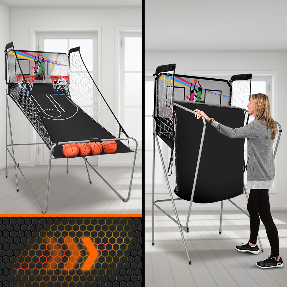 Indoor Double Electronic Basketball Arcade Game with 4 Balls product image