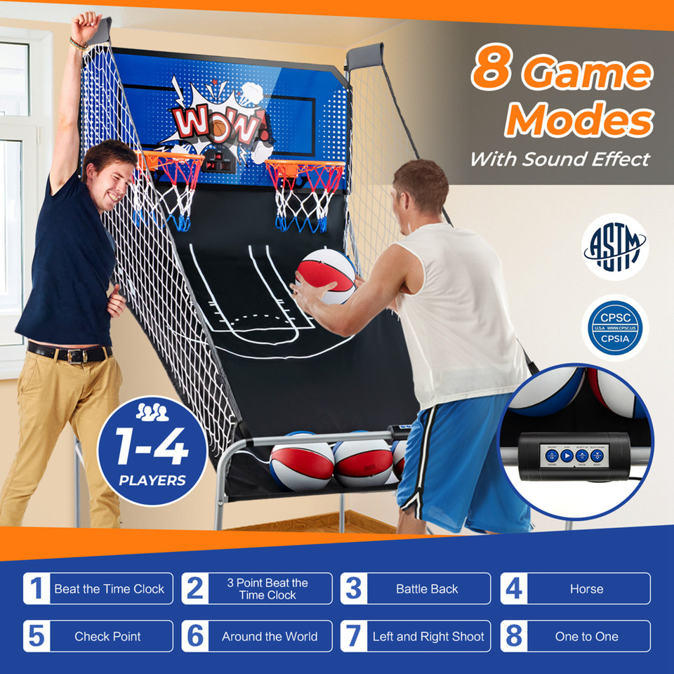 Dual Shot Basketball Arcade Game with 8 Game Modes product image