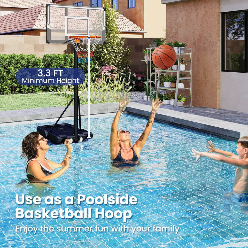 Height-Adjustable Outdoor Portable Basketball Hoop product image