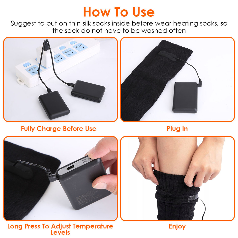 Battery Powered Heated Socks with Batteries product image