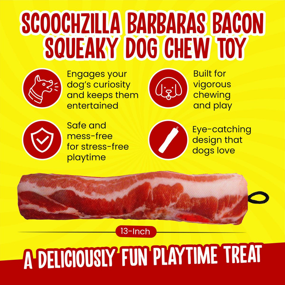 Scoochie Pet Scoochzilla Tough Squeaky Dog Chew Toys product image