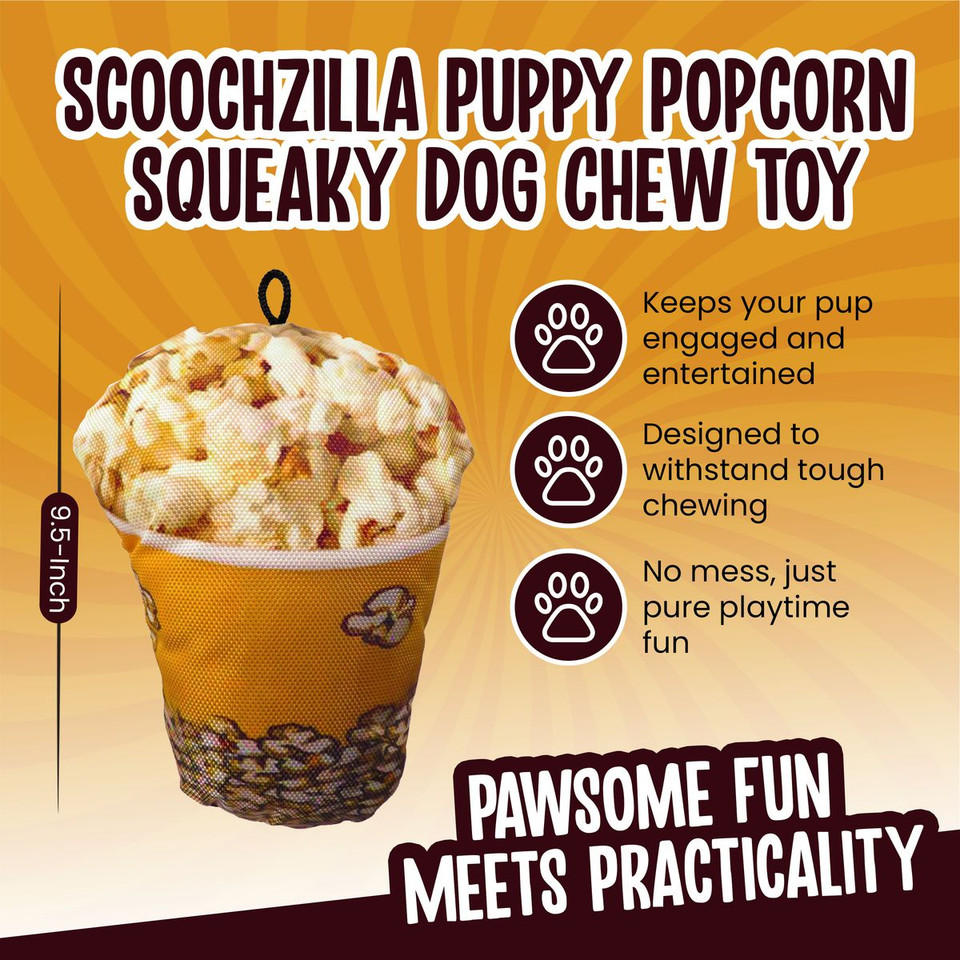 Scoochie Pet Scoochzilla Tough Squeaky Dog Chew Toys product image