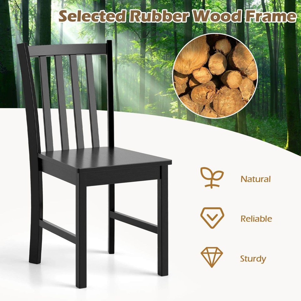 Rustic Dining Chairs with Tilt Backrest (2-Pack) product image