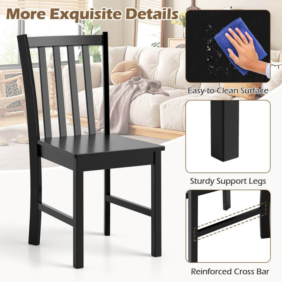Rustic Dining Chairs with Tilt Backrest (2-Pack) product image