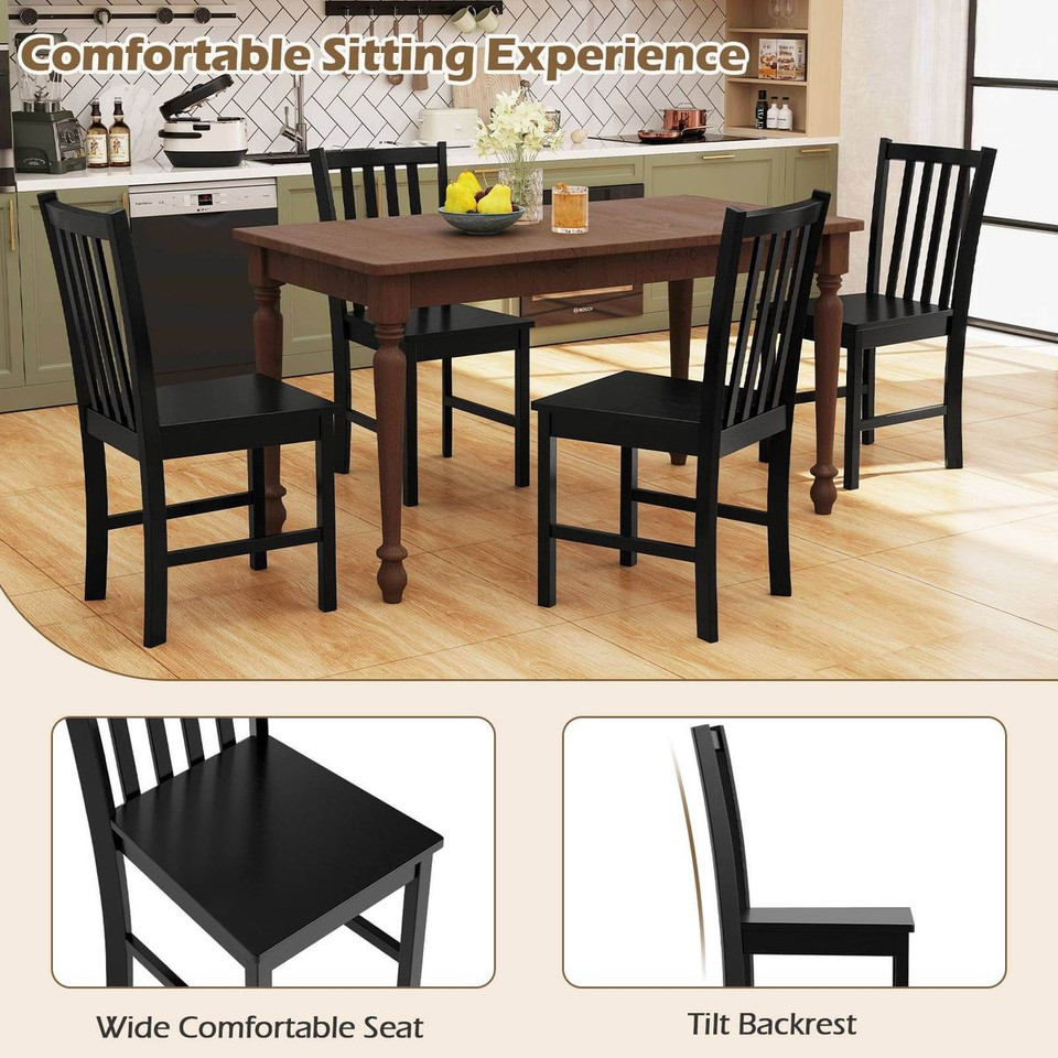 Rustic Dining Chairs with Tilt Backrest (2-Pack) product image