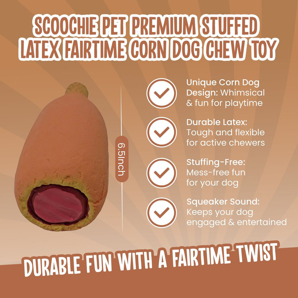 Scoochie Pet Premium Stuffed Latex Dog Chew Toys product image