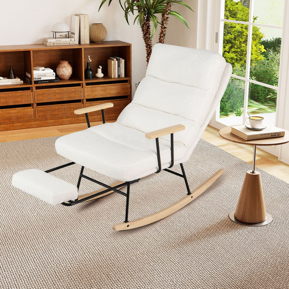 Rocking Chair with 5-Level Adjustable Backrest product image