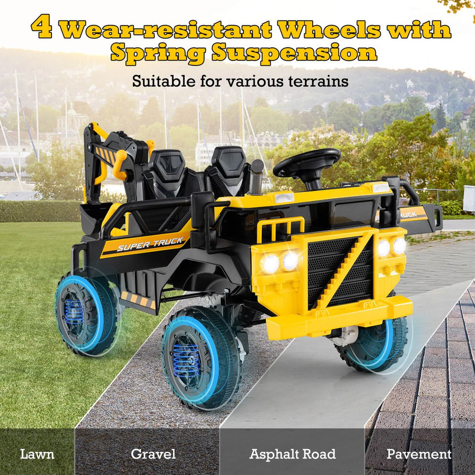 Kids' 24V Ride-On Excavator with Remote Control product image