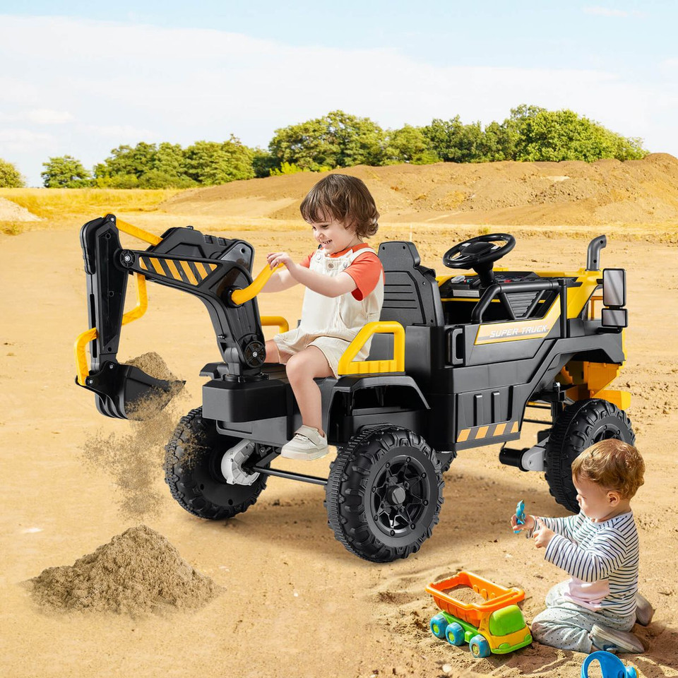 Kids' 24V Ride-On Excavator with Remote Control product image