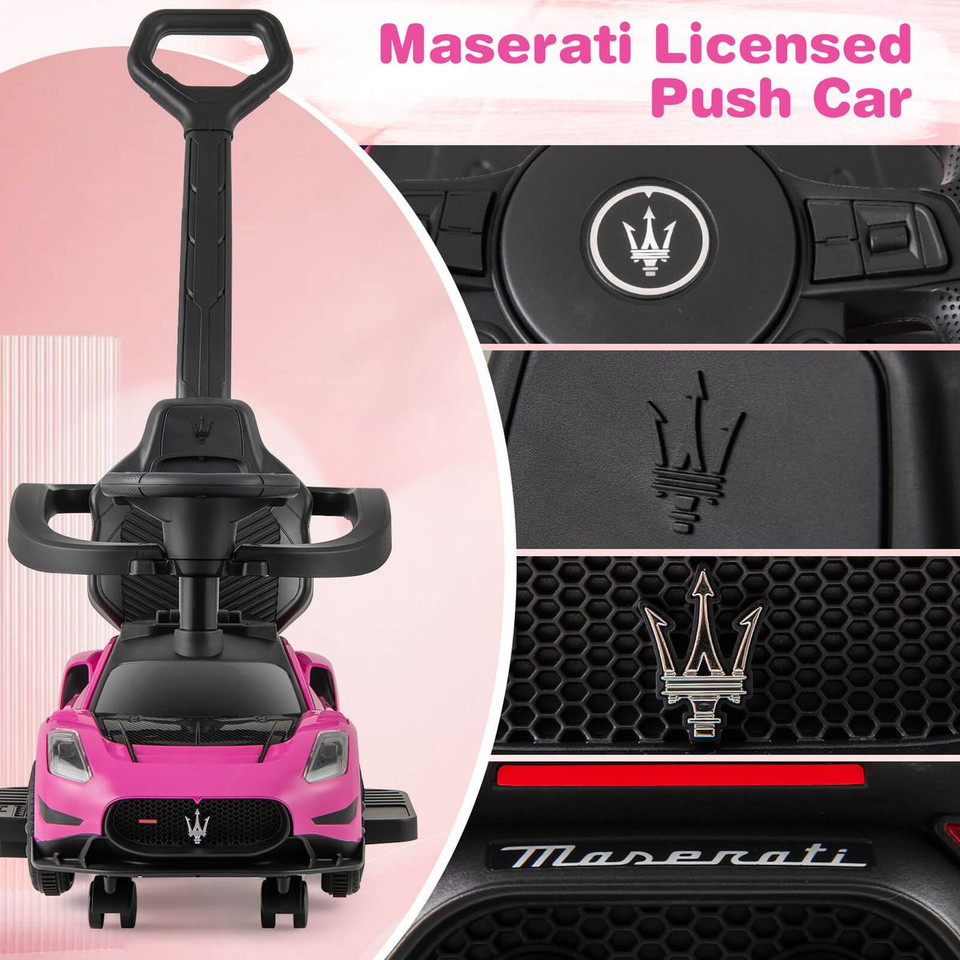 3-in-1 Kids Ride on Maserati Foot to Floor Push Car product image