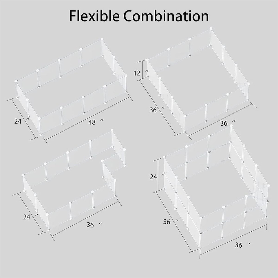 Transparent Clear Small Animal Pen product image