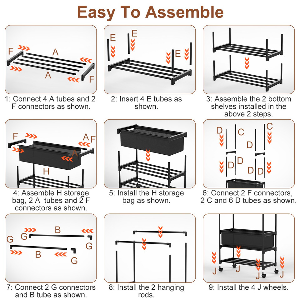 NewHome Clothing Rack with Storage Bag product image
