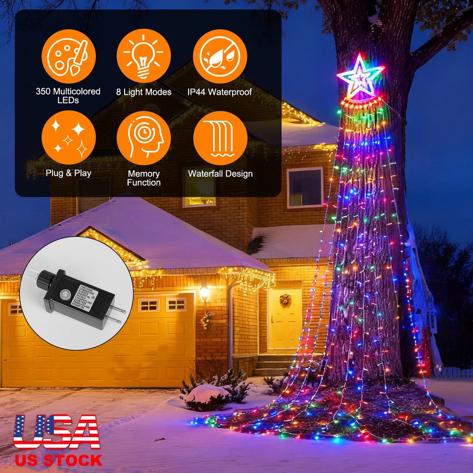 LED Star Waterfall Tree String Light product image