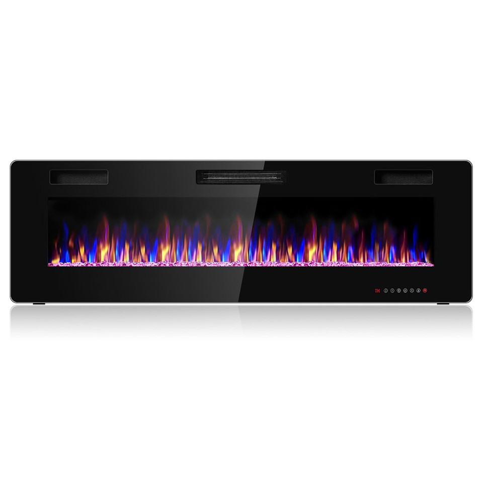 Electric Ultra Thin Wall Mounted Recessed Fireplace product image