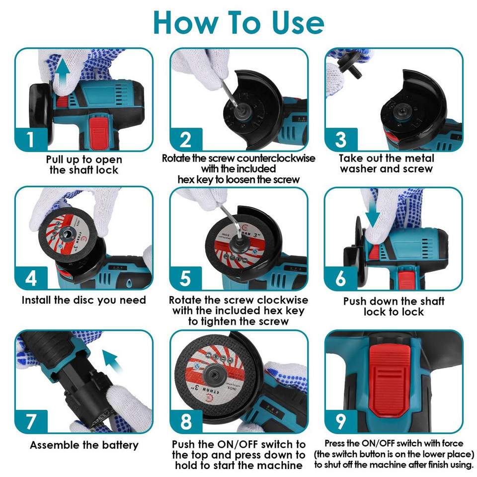 iMounTEK 12V Cordless Mini Angle Grinder product image