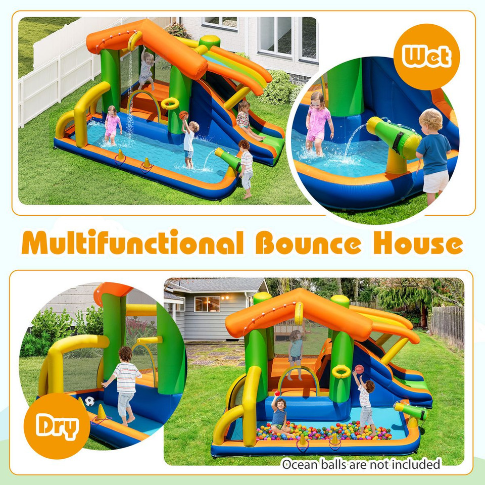 8-in-1 Multifunctional Water Park with Slide product image