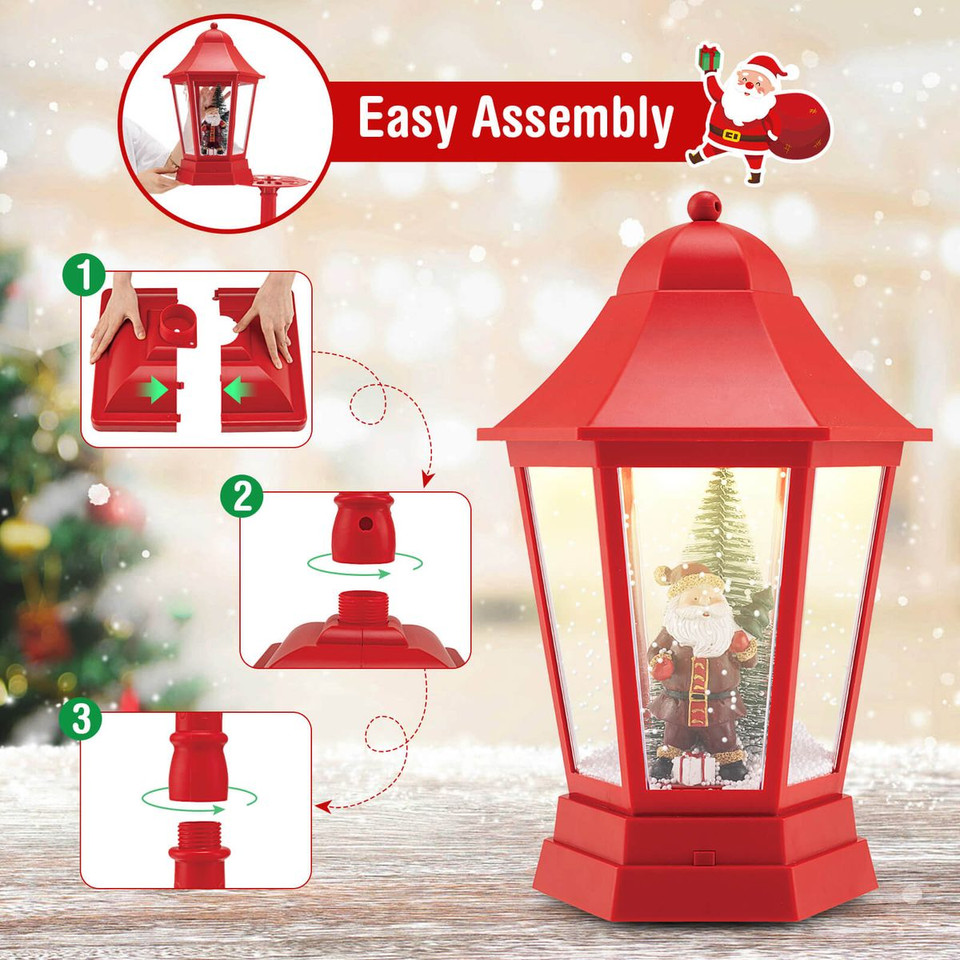 5.3 Ft Musical Christmas Street Lamp with 8 Songs and 60 LED Lights product image