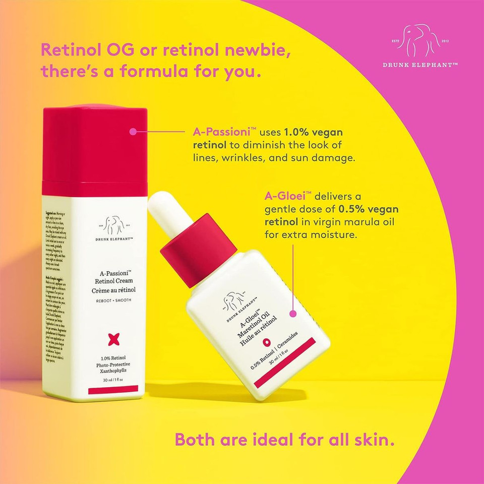 Drunk Elephant A-Gloei Retinol & Marula Oil Anti-Wrinkle Serum product image