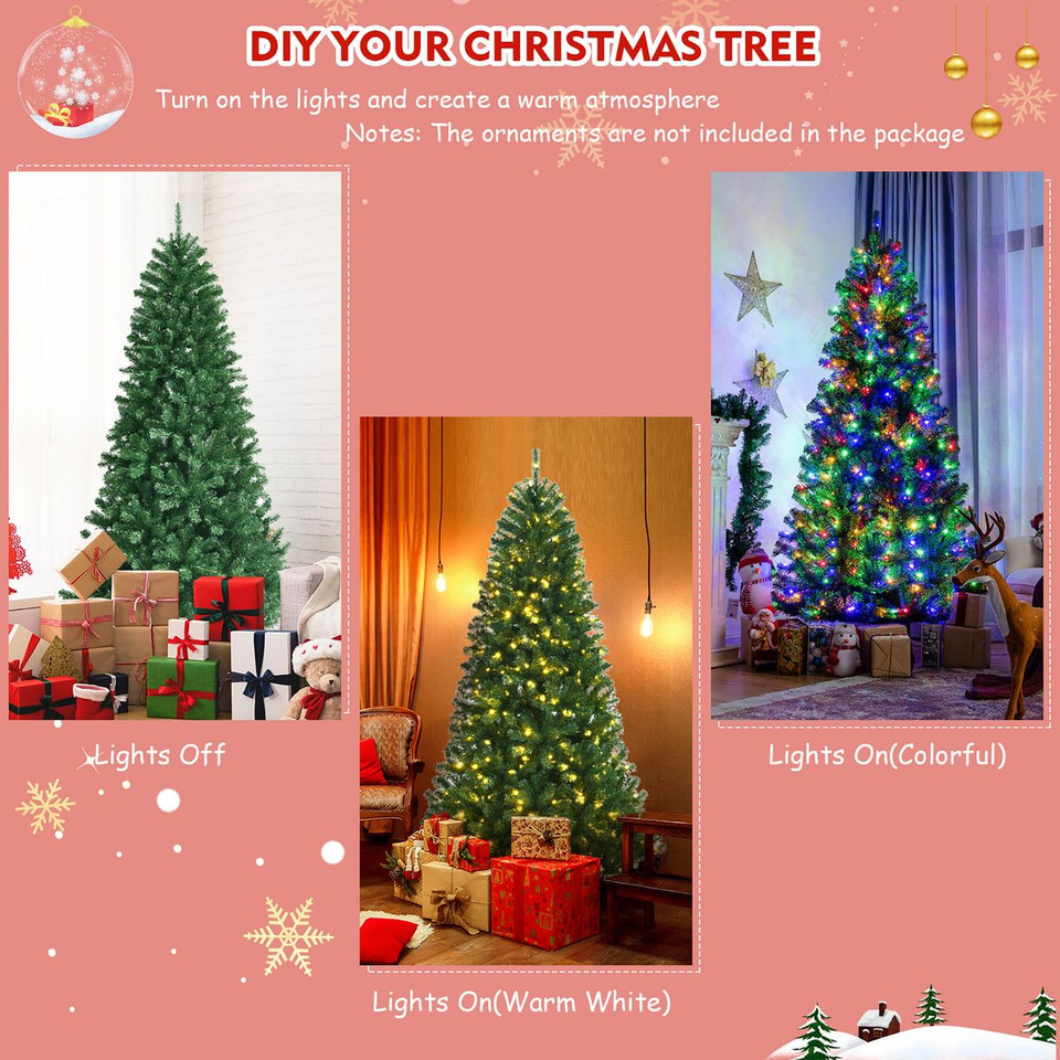 Pre-Lit Hinged Christmas Tree with Remote Control product image