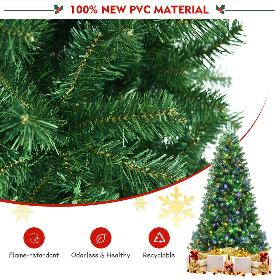 Pre-Lit Hinged Christmas Tree with Remote Control product image