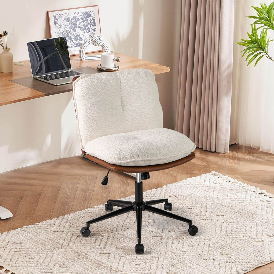  Armless Adjustable Home Office Chair with Rocking Backrest product image